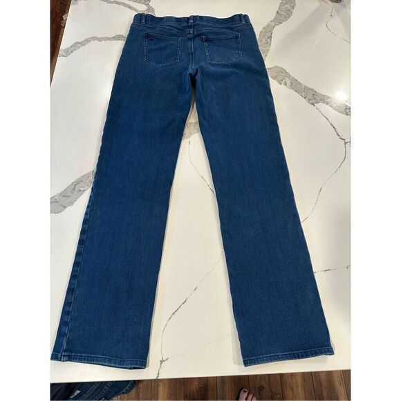 Betabrand Signature Mid-Rise Denim Dark Wash Women’s Sz L Long - Picture 2 of 7